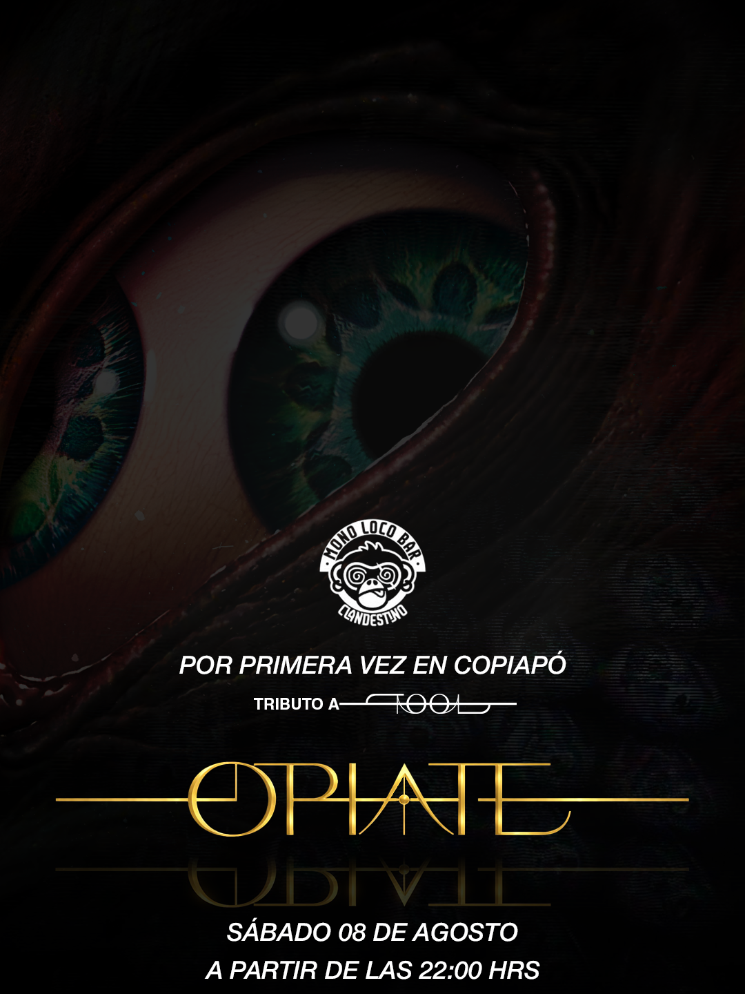 Afiche de Debut OPIATE — Shattered Producciones — Copiapó